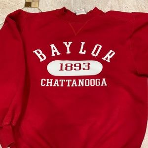 Red Baylor Crewneck Sweater